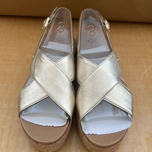 UGG Gold Metallic Sandals